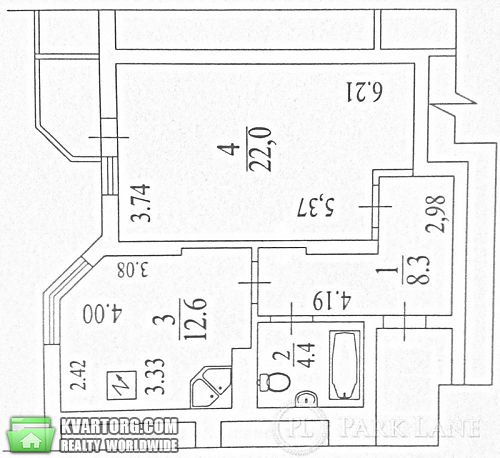 продам 1-комнатную квартиру. Киев,  Вильямса - фото 2