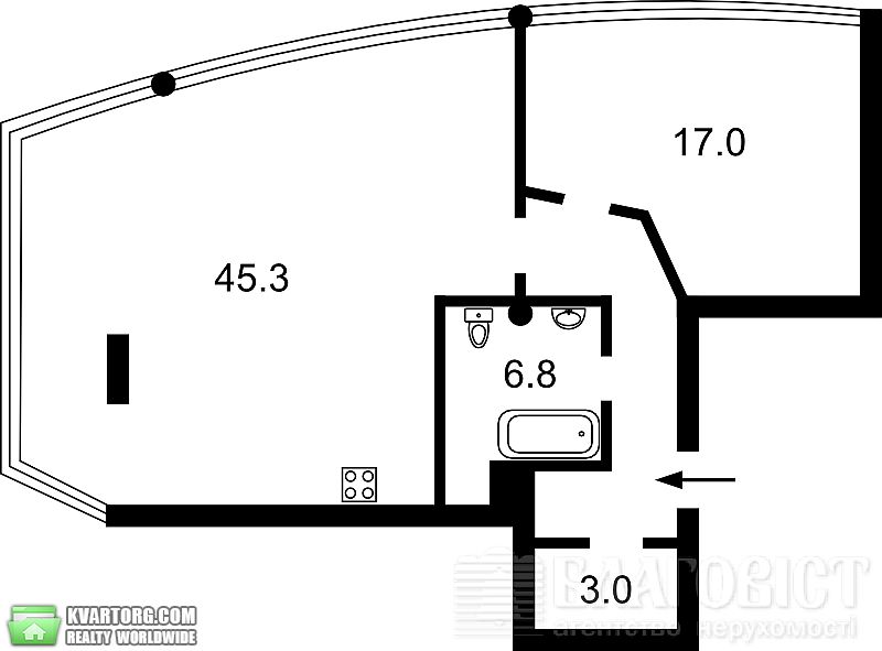 Sell 2-room apartment. Киев, Ломоносова — photo 1