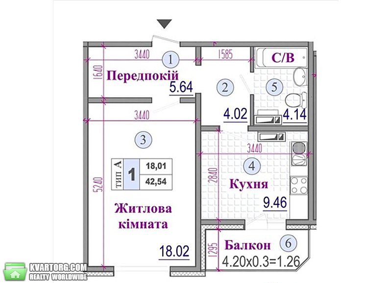 Sell 1-room apartment. Киев,  Ломоносова — photo 2