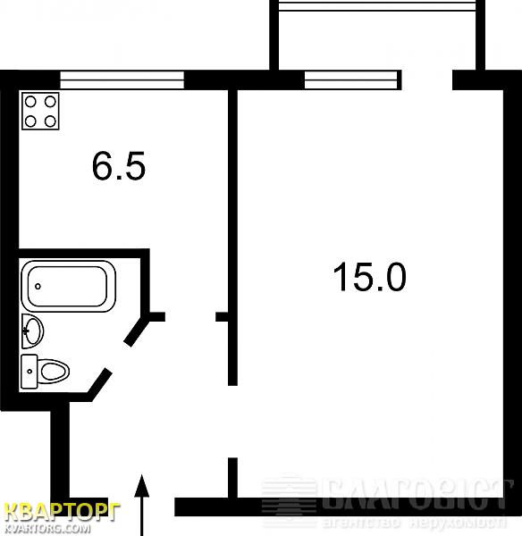 Sell 1-room apartment. Киев,  Киквидзе — photo 2