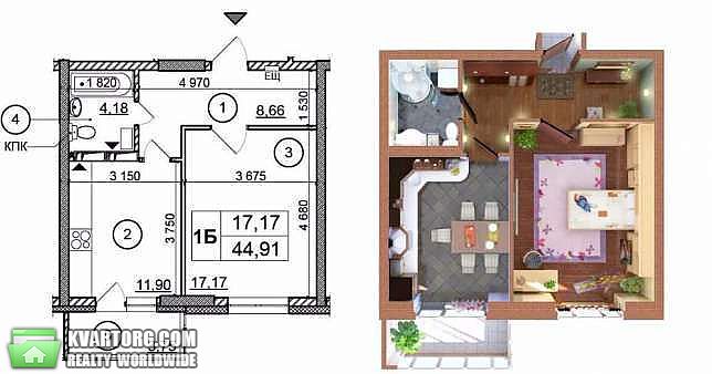 Sell 1-room apartment. Киев,  Гмыри — photo 7