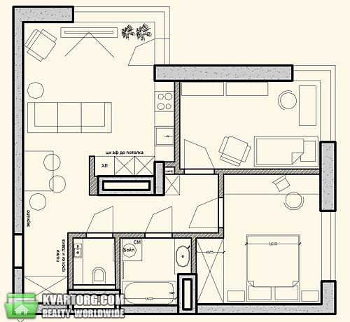Sell 2-room apartment. Киев, Кристеров — photo 4