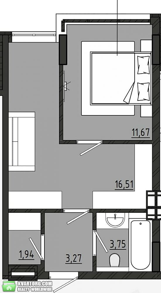 Sell 1-room apartment. Одесса, Ривьера — photo 1