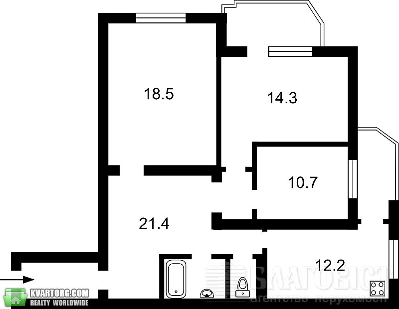 Sell 3-room apartment. Киев, Ахматовой — photo 7