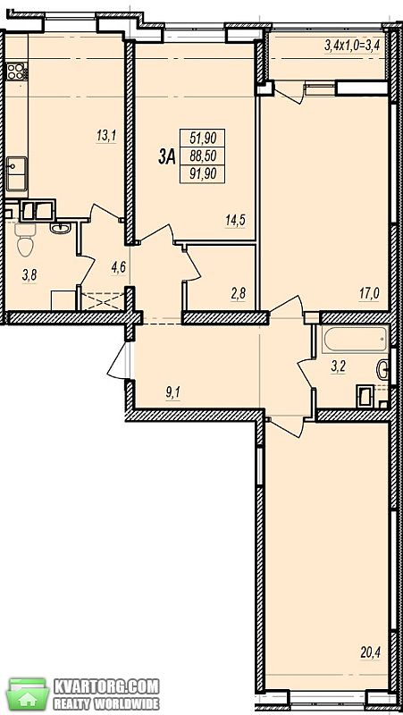 Sell 3-room apartment. Одесса, Прохоровская — photo 4