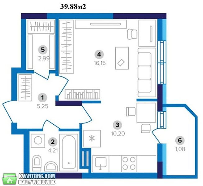 Sell 1-room apartment. Киев,  Победы пр — photo 3