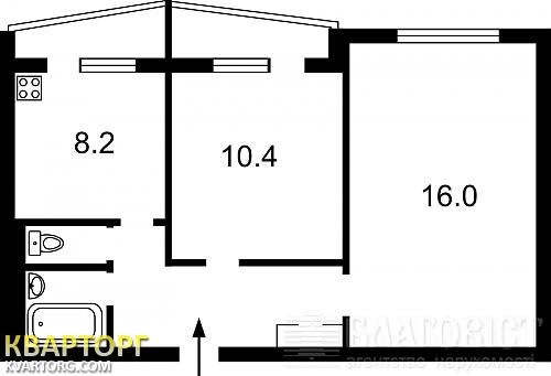 Sell 2-room apartment. Киев, Тичини Павла просп., — photo 2