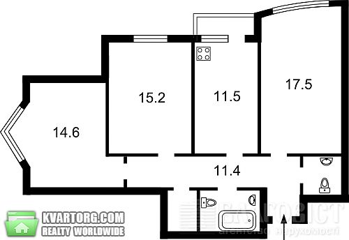 Sell 3-room apartment. Киев, Градинская — photo 10