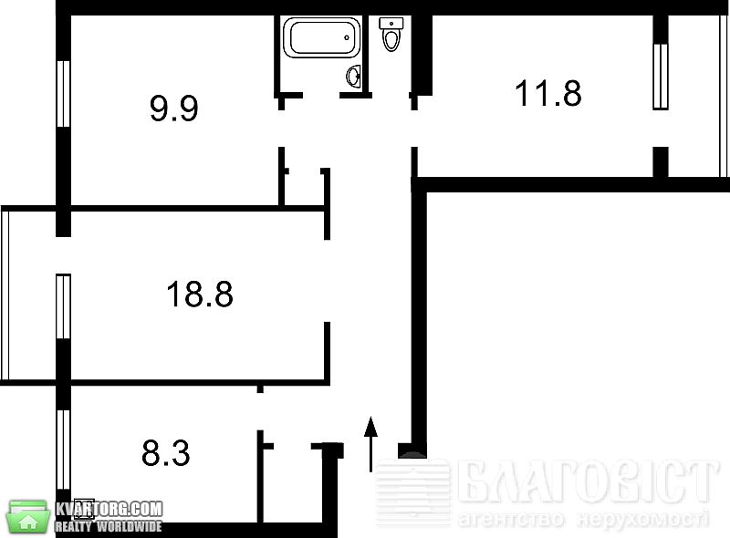 Rent out 3-room apartment. Киев,  Феодосийская — photo 5