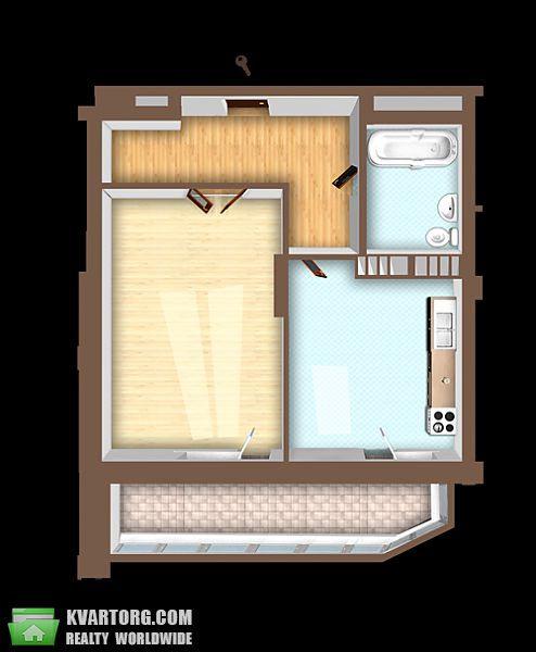 Sell 1-room apartment. Киев,  Милославская — photo 6