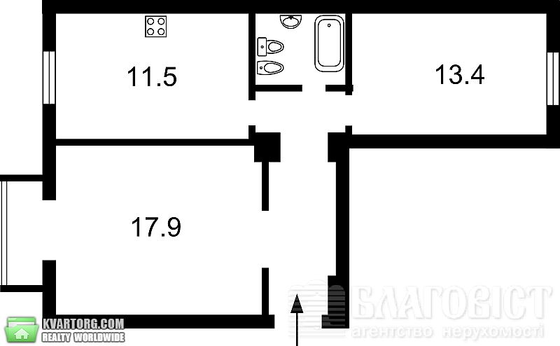 Sell 2-room apartment. Киев,  Строителей — photo 2