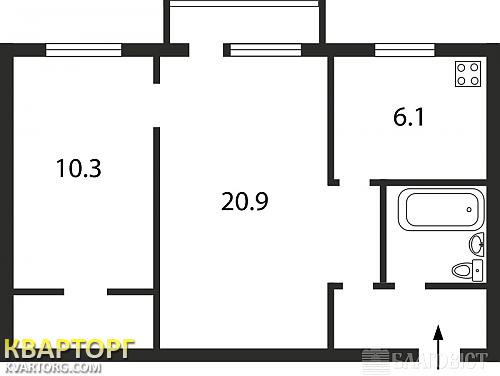 Sell 2-room apartment. Киев,  Никольско-Ботаническая — photo 2