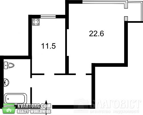 Sell 1-room apartment. Киев, Краснозвездный пр — photo 1
