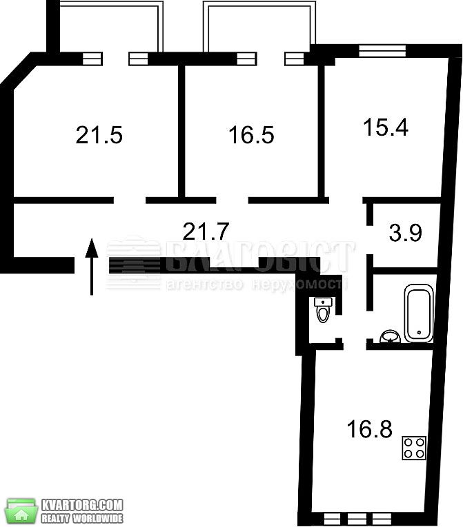 Sell 3-room apartment. Киев,  Саксаганского — photo 2