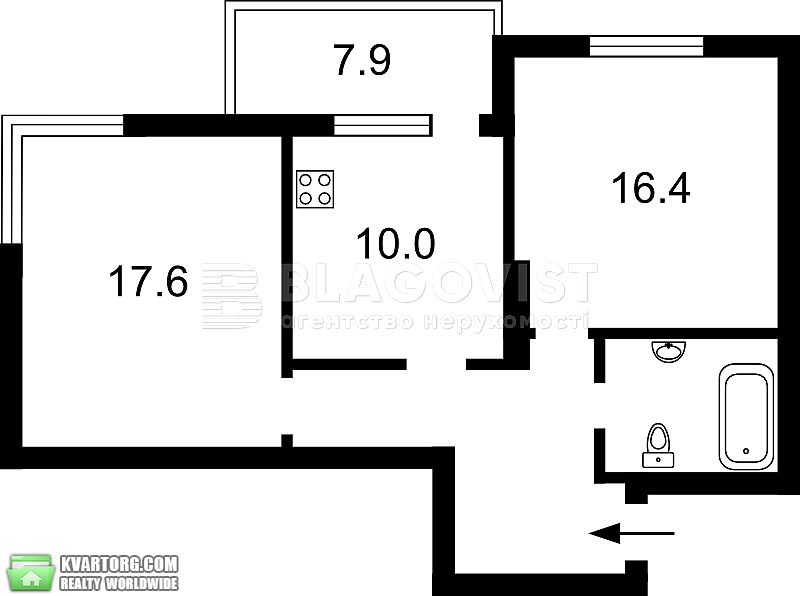 Rent out 2-room apartment. Киев, Петрицького А — photo 7