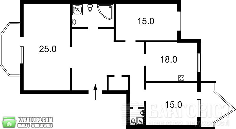 Sell 3-room apartment. Киев, Гончара Олеся — photo 3