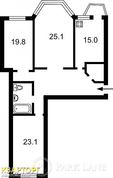 Sell 3-room apartment. Киев, Ломоносова — photo 3