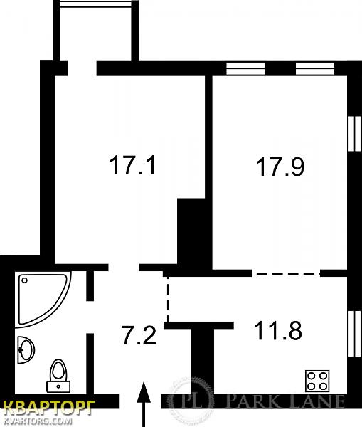 Sell 2-room apartment. Киев,  Кудрявская — photo 2
