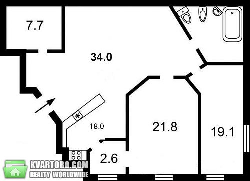 Sell 3-room apartment. Киев, Вєтрова — photo 9