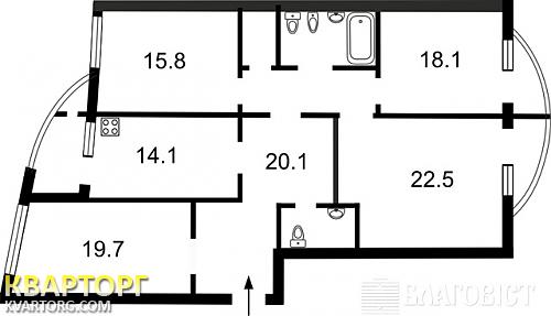 Sell 4-room apartment. Киев, Днепровская наб — photo 2