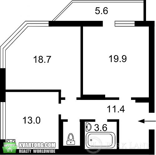 Sell 2-room apartment. Киев, Харьковское шоссе — photo 2