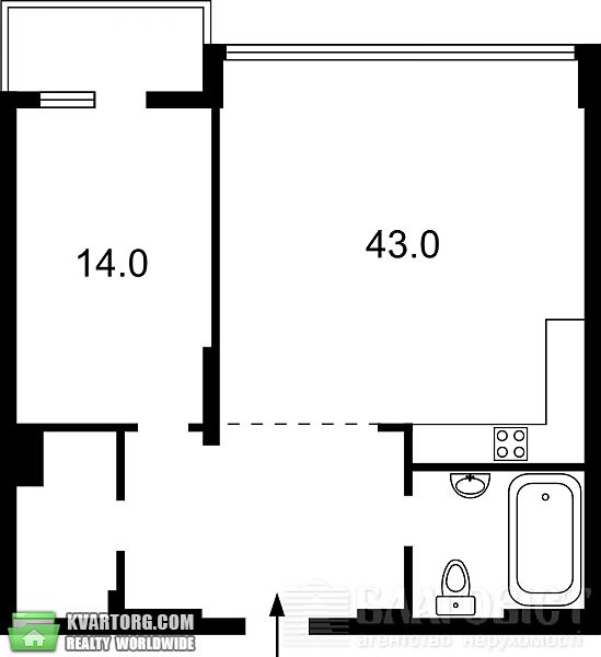 Sell 1-room apartment. Киев, Щорса — photo 9
