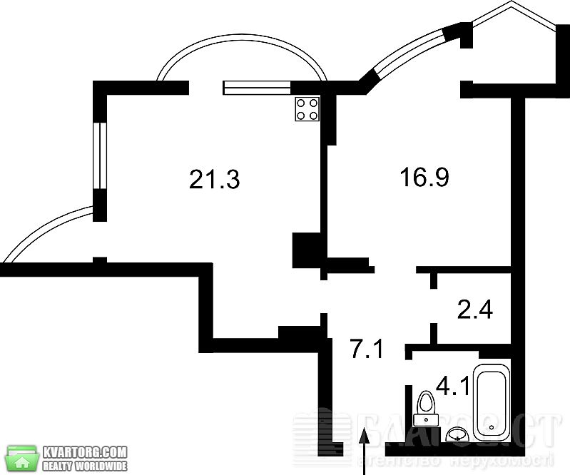 Sell 1-room apartment. Киев,  Урловская — photo 9