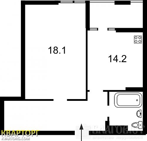 Sell 1-room apartment. Киев, Регенераторная — photo 2