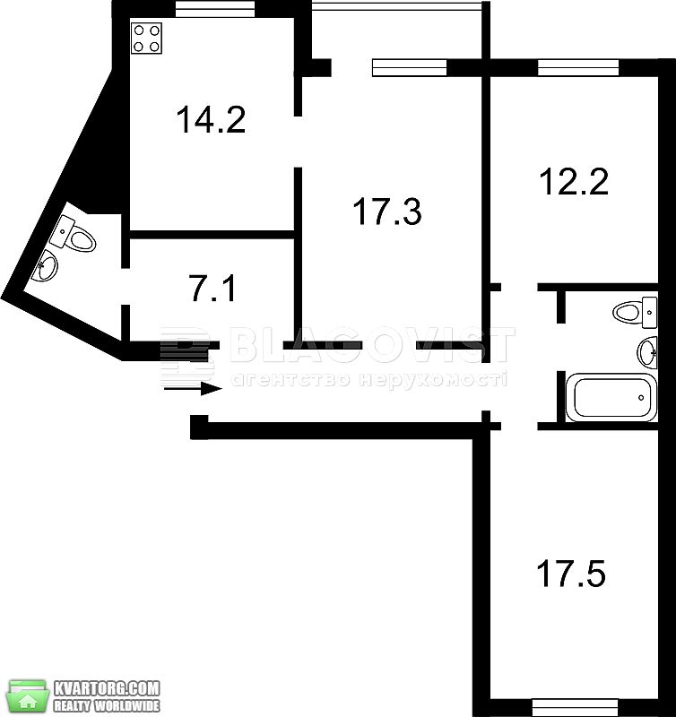 Sell 3-room apartment. Киев,  Урловская — photo 2
