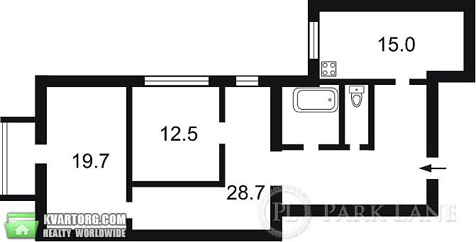 Sell 2-room apartment. Киев,  Богдана Хмельницкого — photo 5