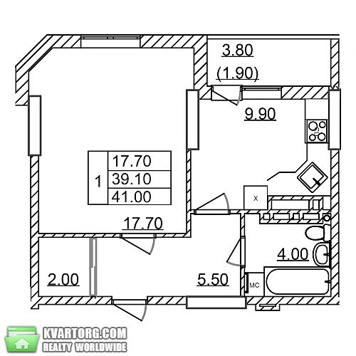 Sell 1-room apartment. Одесса, Левитана — photo 2