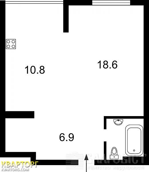 Sell 1-room apartment. Киев, Туманяна — photo 6