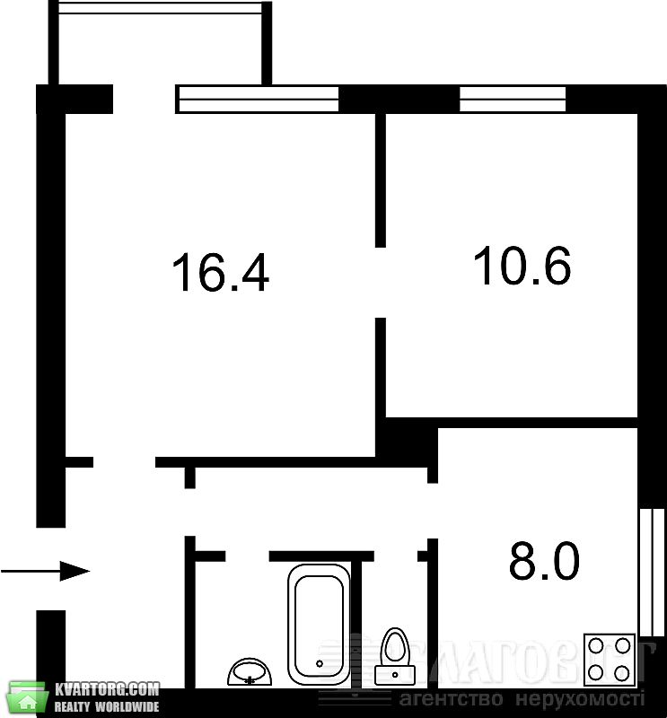 Sell 2-room apartment. Киев,  Богдана Хмельницкого — photo 4