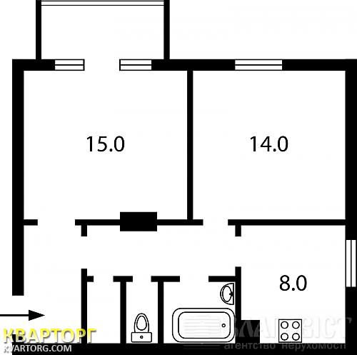 Sell 2-room apartment. Киев, Васильковская — photo 4