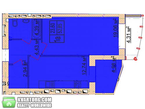 Sell 2-room apartment. Днепропетровск, Набережная Победы — photo 4