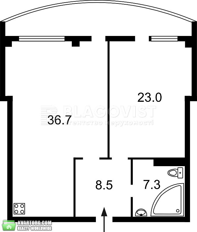 Sell 1-room apartment. Киев,  Кольцова бул — photo 7