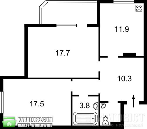 продам 2-комнатную квартиру. Киев,  Гарматная - фото 2