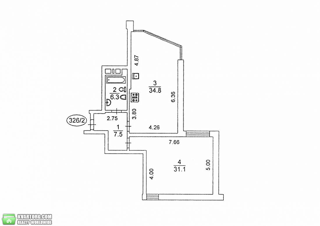 Sell 1-room apartment. Киев, Леси Украинки бульвар — photo 7