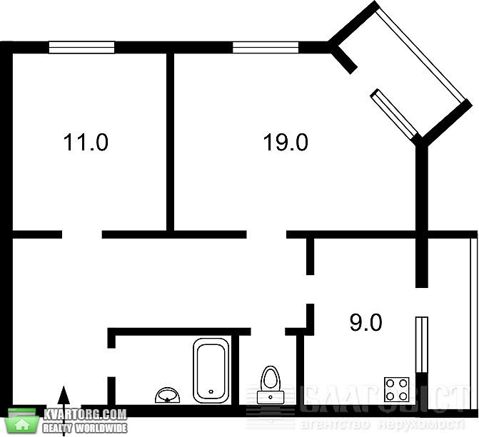 Sell 2-room apartment. Киев,  Институтская — photo 2