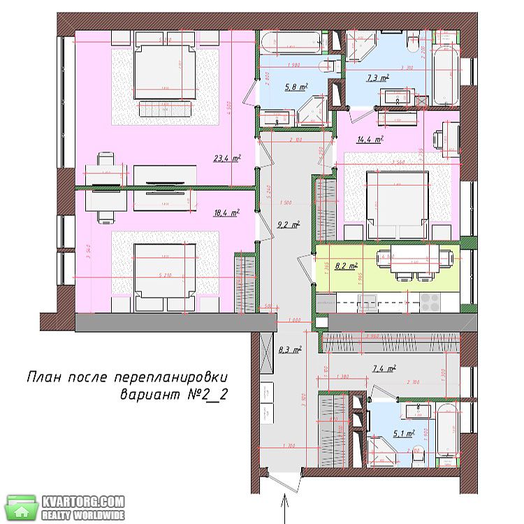 Sell 3-room apartment. Киев,  Тимошенко — photo 9