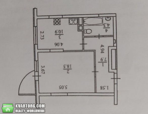 Sell 1-room apartment. Киев,  Ломоносова — photo 9