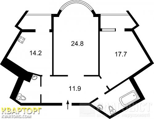 Sell 2-room apartment. Киев,  Княжий Затон — photo 2