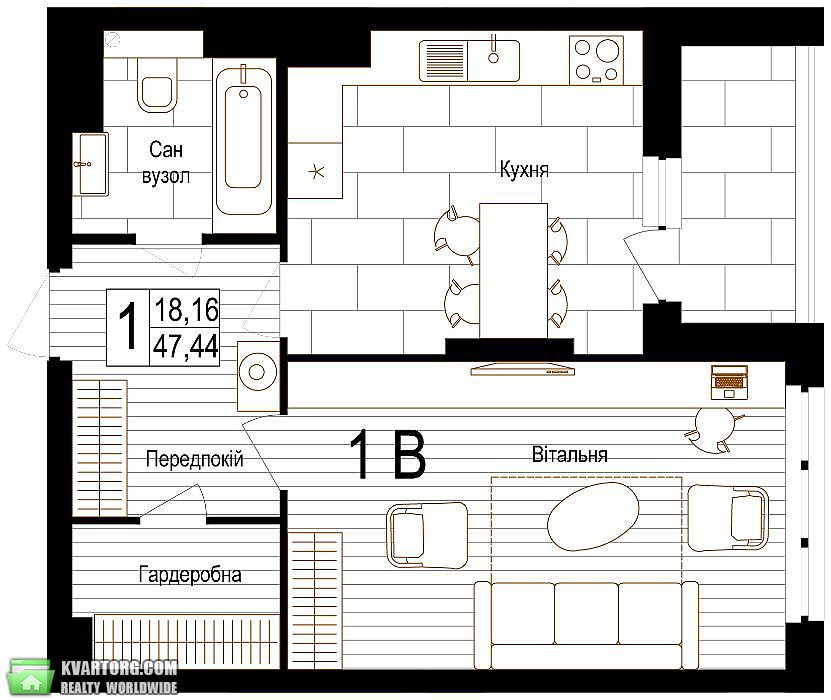 Sell 1-room apartment. Киев, пр. Лобановского — photo 4