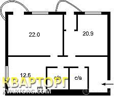 Sell 2-room apartment. Киев, Кольцова — photo 2