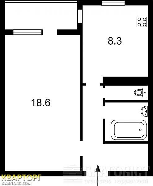 Sell 1-room apartment. Киев, Леси Украинки бул — photo 4