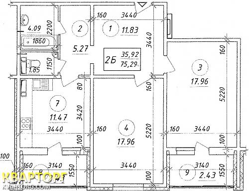 Sell 2-room apartment. Киев, Науки пр — photo 2