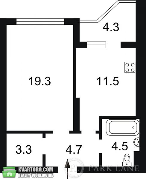 Sell 1-room apartment. Киев, Бажана — photo 3