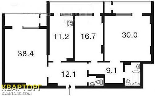 продам 3-комнатную квартиру. Киев,  Щорса - фото 2