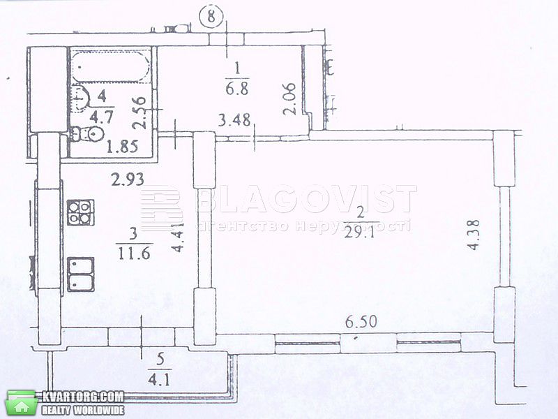 Rent out 2-room apartment. Киев,  Днепровская наб — photo 2