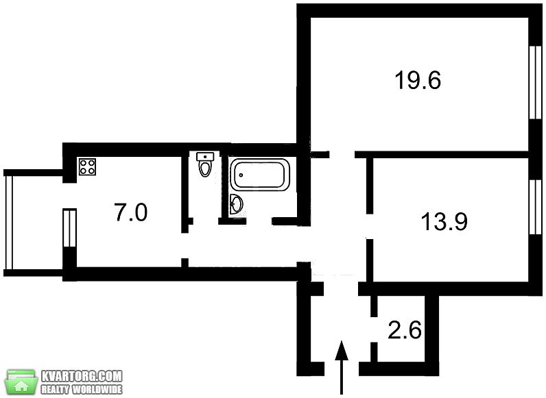 Sell 2-room apartment. Киев,  Задорожный пер — photo 2